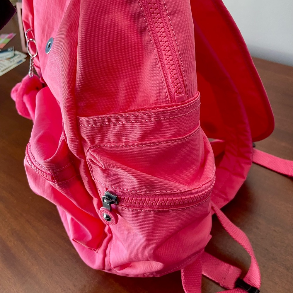 Pink Kipling Backpack With Keychain - image 6